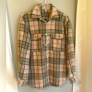Pink pattern flannel